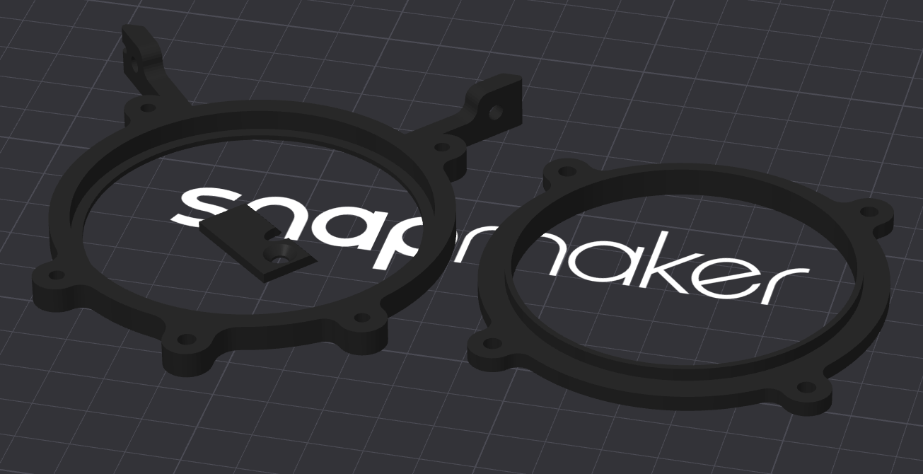 Speaker bracket and clip slicer view