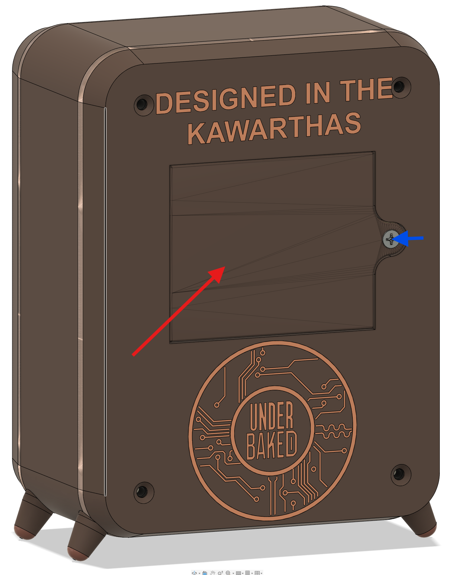 Step 12 - Battery door with arrows