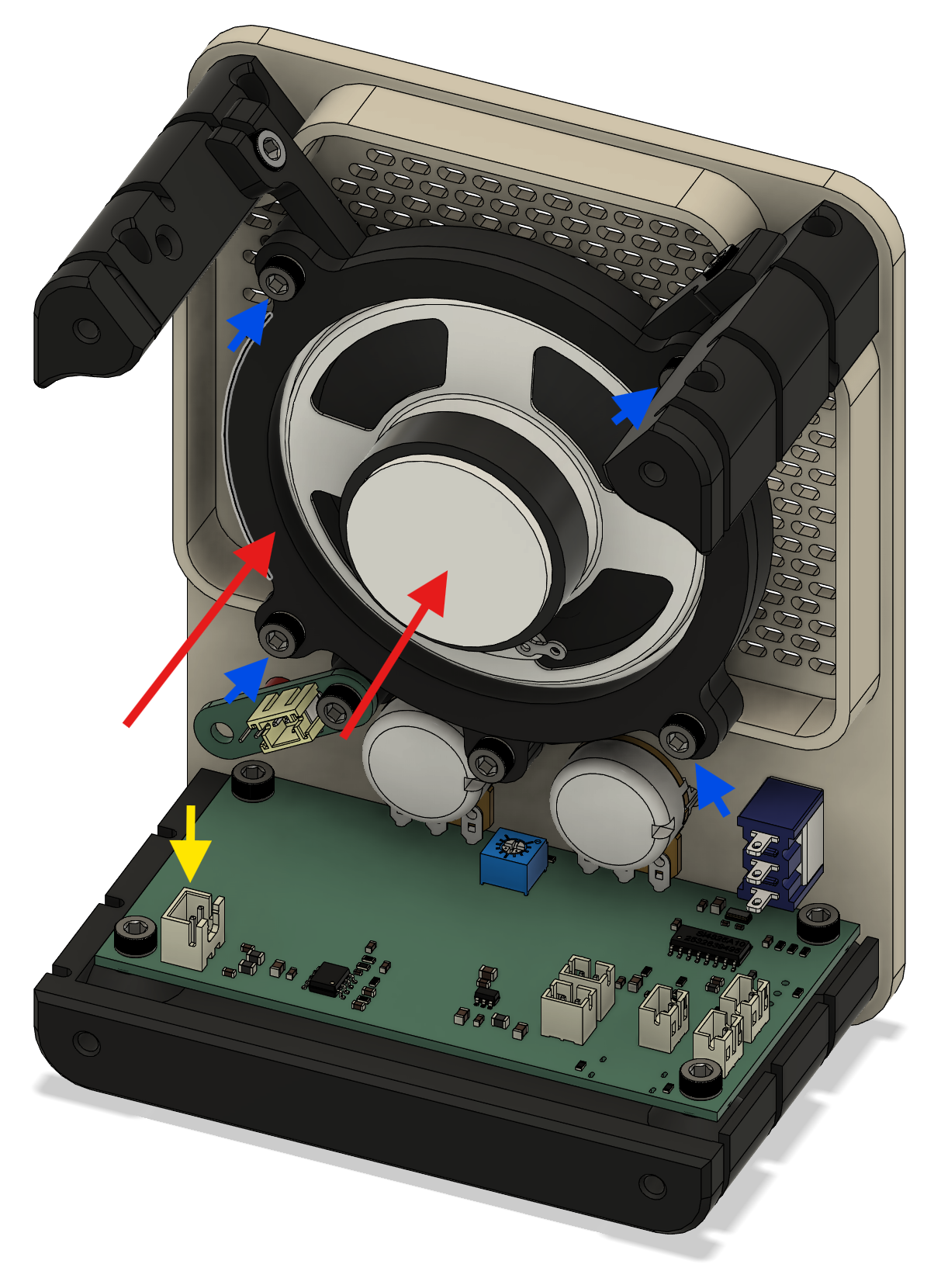 Step 8 - Speaker with arrows